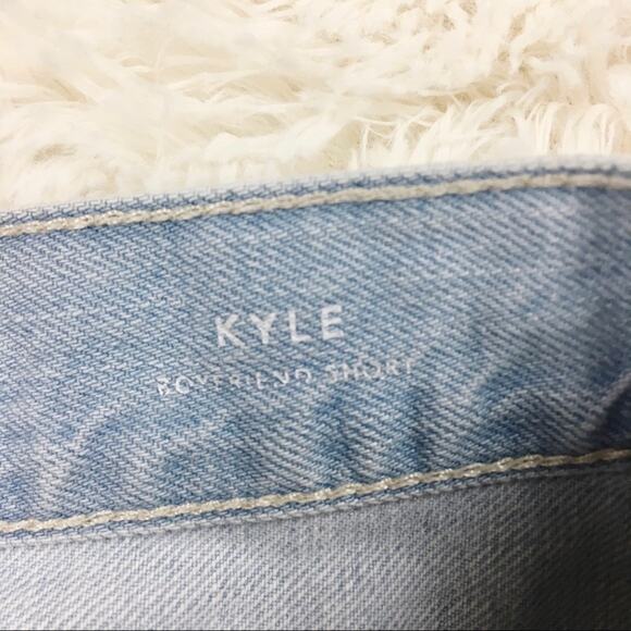 Big Star Kyle Boyfriend Destroyed Distressed Shorts Light Wash Size 24 - Picture 6 of 8